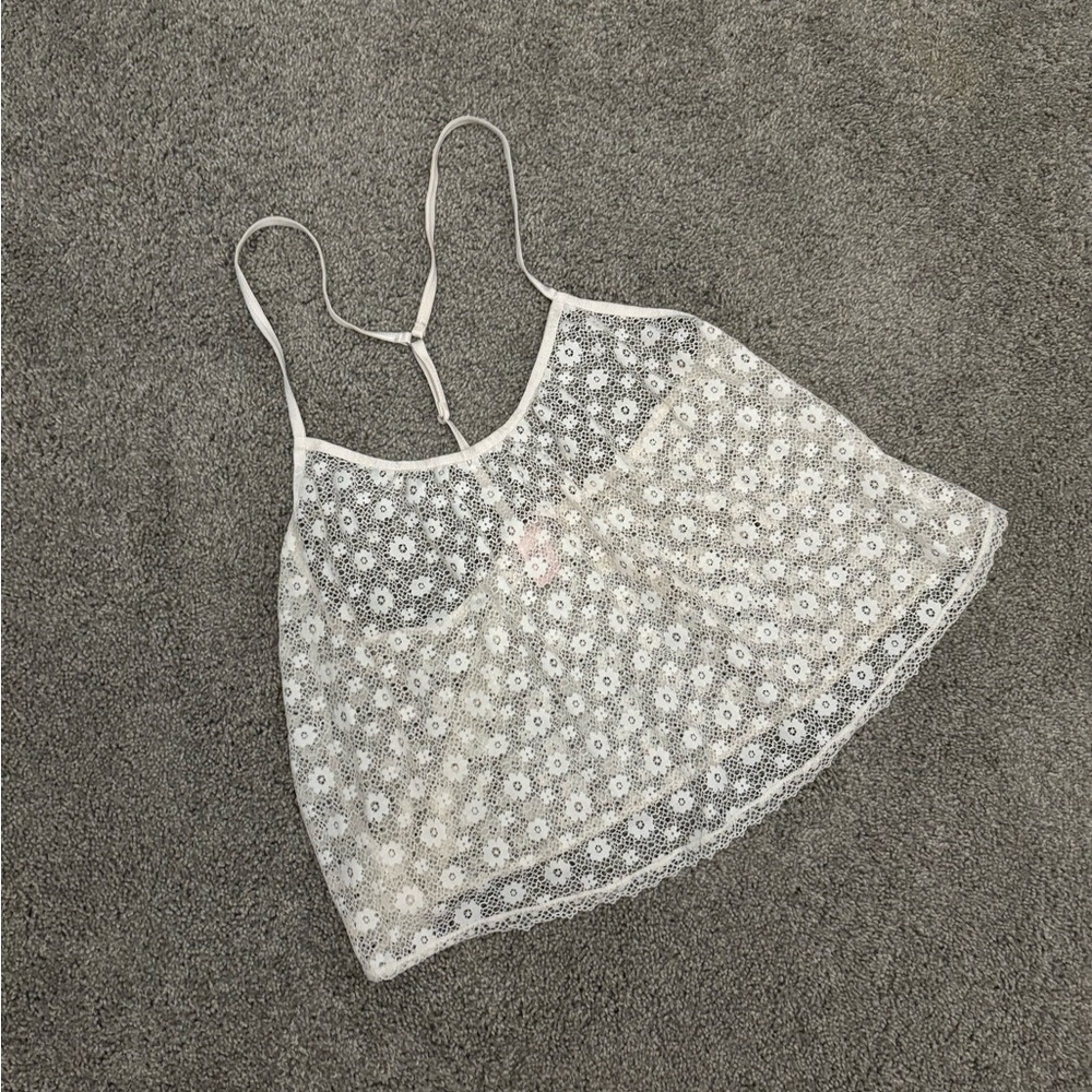 VICTORIA’S SECRET - laced tank / bikini cover